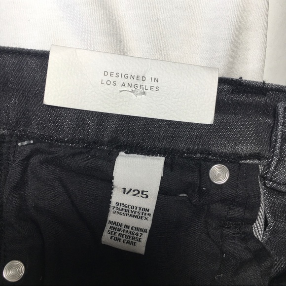 Celebrity Pink High Rise Gray Frayed Jean Shorts - Picture 6 of 8